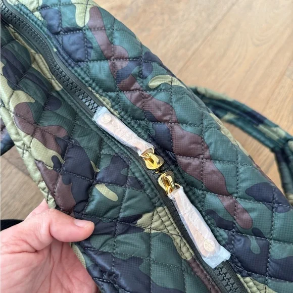 MZ Wallace Green Camouflage Jim Quilted Bag - Picture 5 of 7